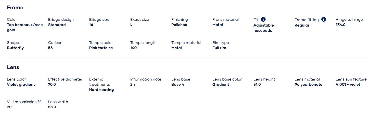 Kính mát Vogue 0VO4199S nổi tiếng với kỹ thuật thủ công tỉ mỉ, sử dụng các vật liệu cao cấp thể hiện sự sang trọng và bền bỉ. Mỗi gọng kính được thiết kế tỉ mỉ để tôn lên các đường nét trên khuôn mặt của bạn, tôn vinh vẻ đẹp tự nhiên của bạn.