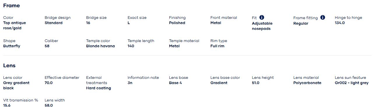 Kính mát Vogue 0VO4199S nổi tiếng với kỹ thuật thủ công tỉ mỉ, sử dụng các vật liệu cao cấp thể hiện sự sang trọng và bền bỉ. Mỗi gọng kính được thiết kế tỉ mỉ để tôn lên các đường nét trên khuôn mặt của bạn, tôn vinh vẻ đẹp tự nhiên của bạn.