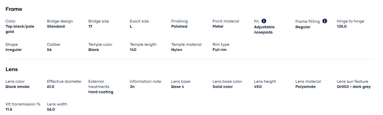 Kính mát Vogue 0VO4303S nổi tiếng với kỹ thuật thủ công tỉ mỉ, sử dụng các vật liệu cao cấp thể hiện sự sang trọng và bền bỉ. Mỗi gọng kính được thiết kế tỉ mỉ để tôn lên các đường nét trên khuôn mặt của bạn, tôn vinh vẻ đẹp tự nhiên của bạn.