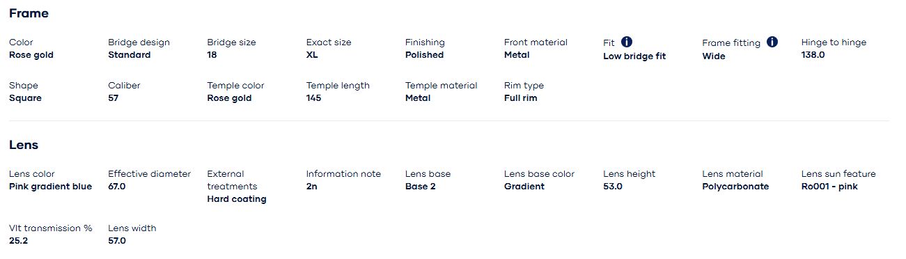 Kính mát Vogue 0VO4327SD nổi tiếng với kỹ thuật thủ công tỉ mỉ, sử dụng các vật liệu cao cấp thể hiện sự sang trọng và bền bỉ. Mỗi gọng kính được thiết kế tỉ mỉ để tôn lên các đường nét trên khuôn mặt của bạn, tôn vinh vẻ đẹp tự nhiên của bạn.