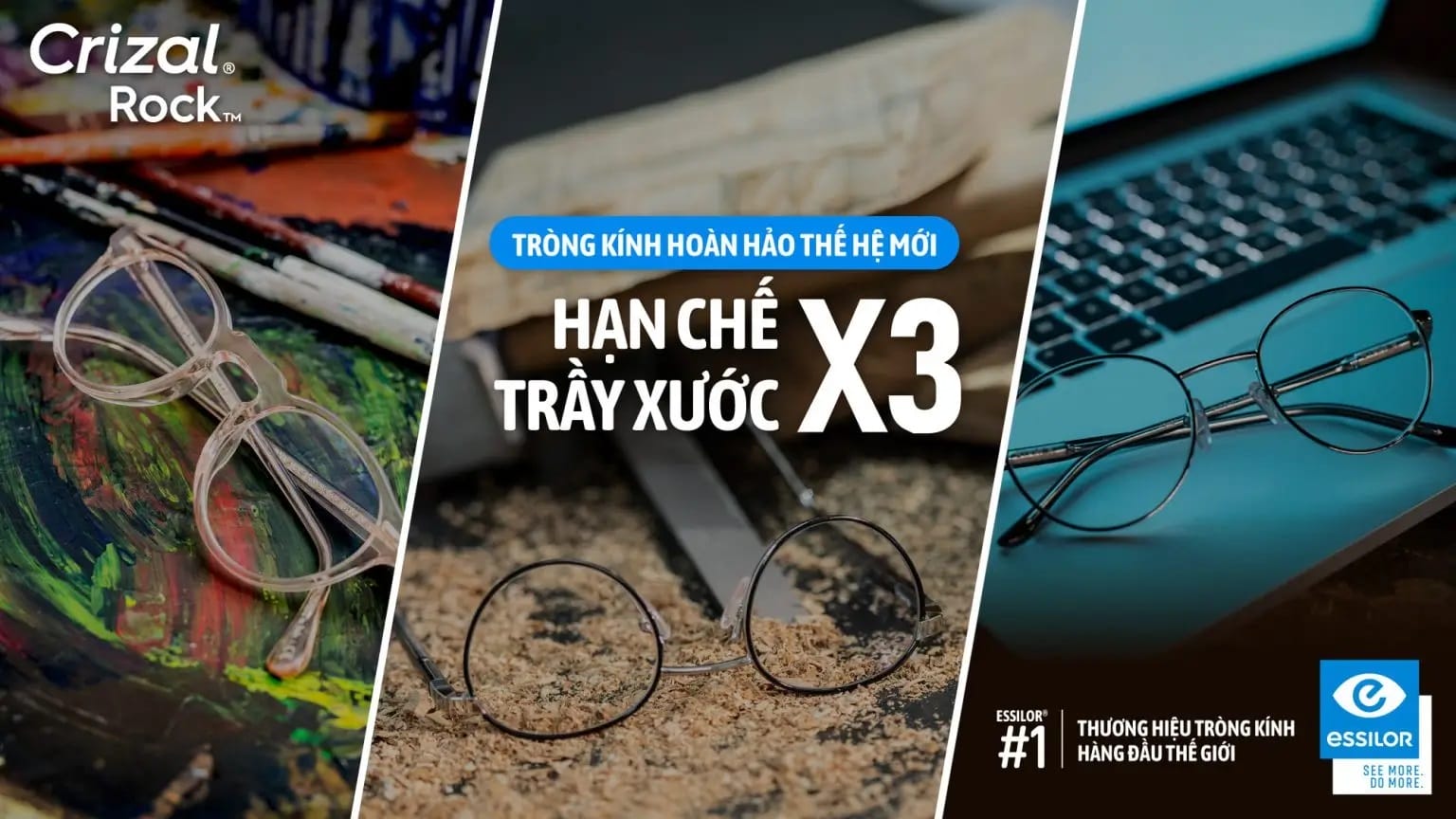 top 5 thương hiệu tròng kính nổi tiếng trên thế giới, bao gồm: Essilor, Zeiss, Hoya, Chemi và Kodak.