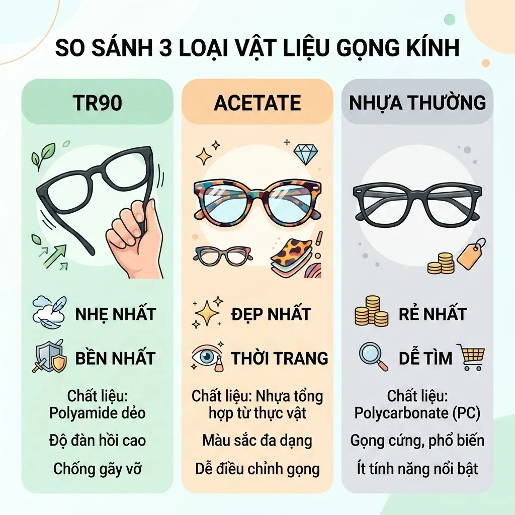 gọng kính tr90