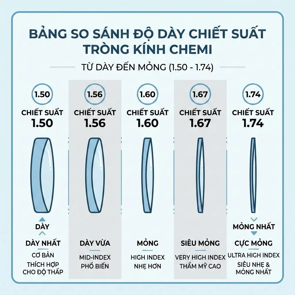 tròng kính chemi