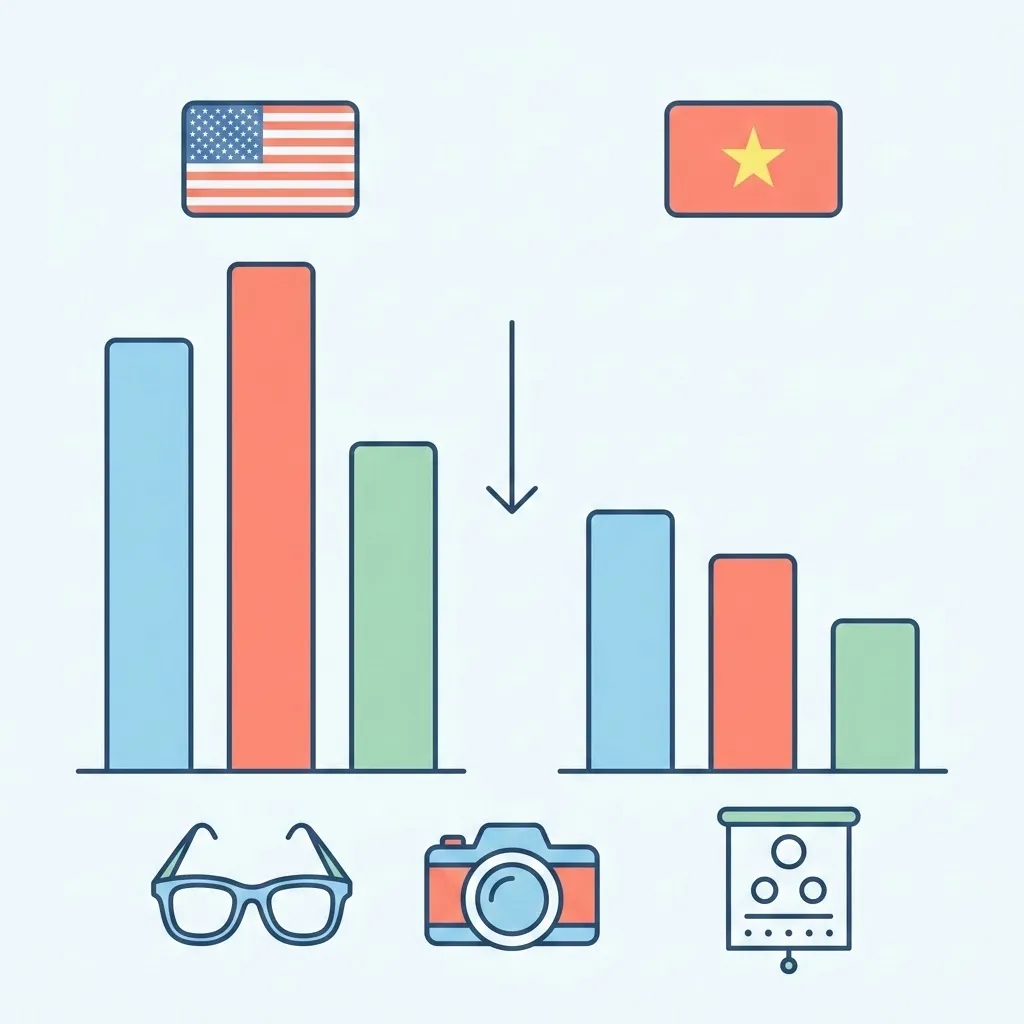 cost of prescription glasses in vietnam vs us