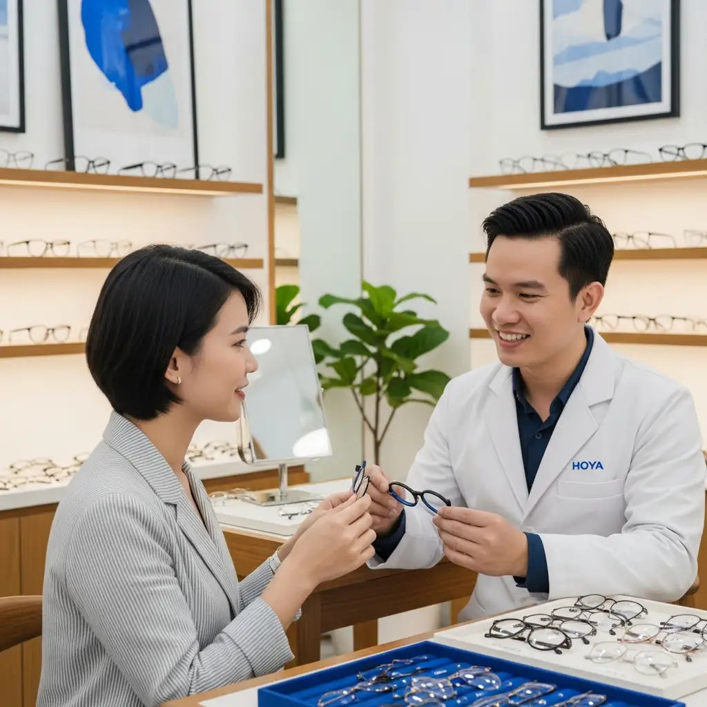 hoya blue control lenses in da - minh hoạ 1