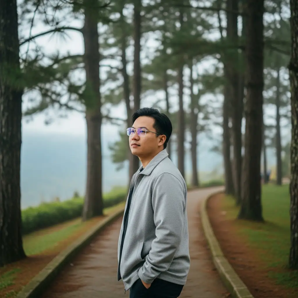 lightweight rimless glasses in da lat - minh hoạ 1