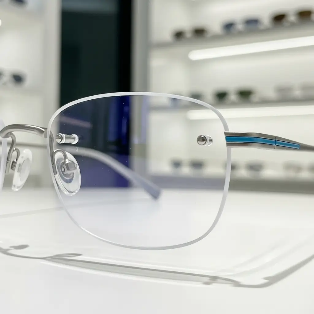 lightweight rimless glasses in da lat - minh hoạ 2