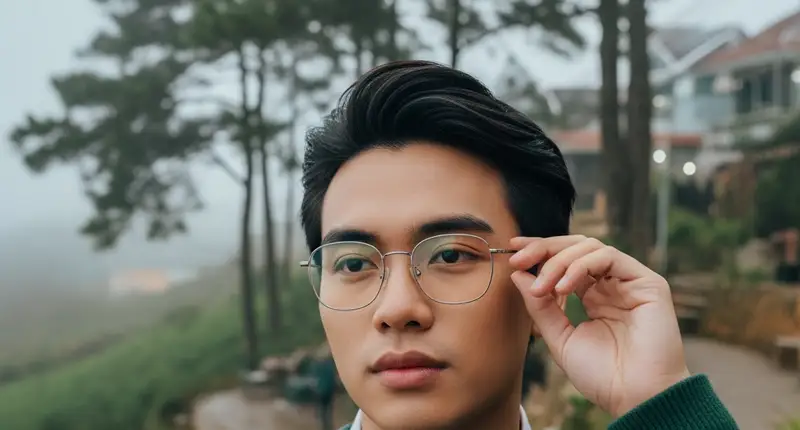 lightweight rimless glasses in da lat - Mắt Kính Đặng Phước Quân