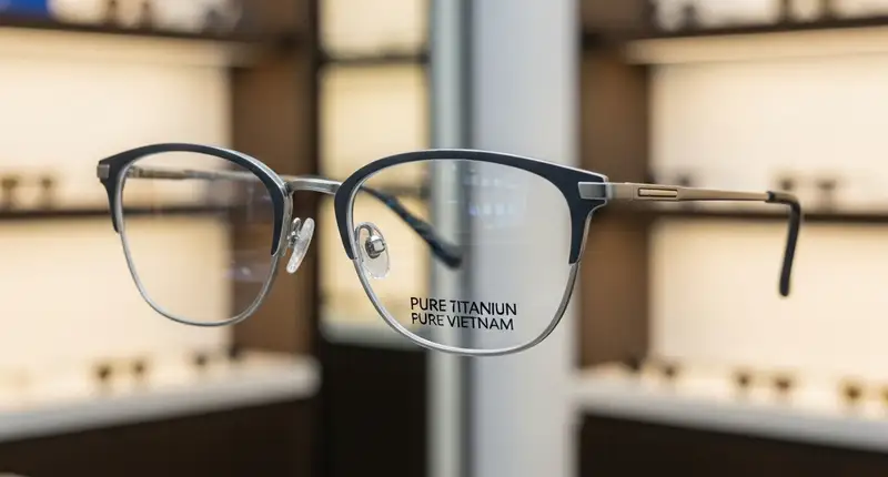 pure titanium glasses frames in vietnam - Mắt Kính Đặng Phước Quân