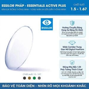 Kính đa tròng Essilor Essentials Active Plus