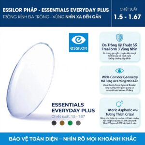 Kính đa tròng Essilor Essentials Everyday Plus