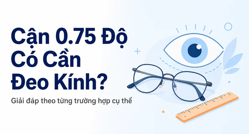 Cận 0.75 Độ Có Cần Đeo Kính Không? Giải Đáp Theo Từng Trường Hợp