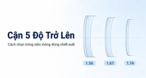 Cận 5 Độ Trở Lên: Cách Chọn Tròng Siêu Mỏng