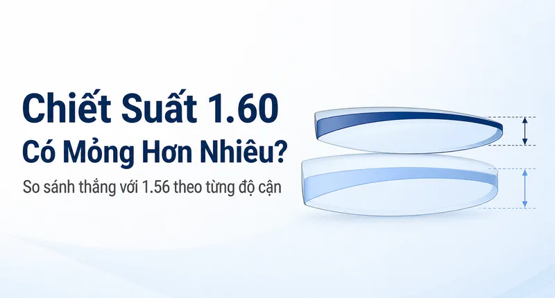 Chiết Suất 1.60 Có Mỏng Hơn Nhiều Không? So Sánh Thẳng Với 1.56