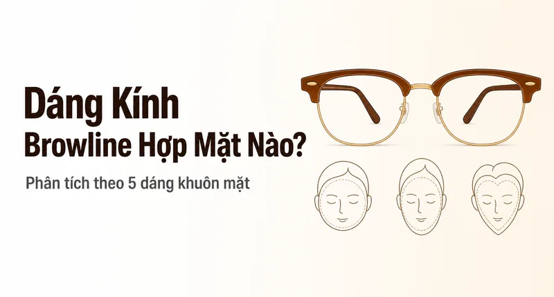 Dáng Kính Browline Hợp Với Khuôn Mặt Nào? Hướng Dẫn Chọn Đúng