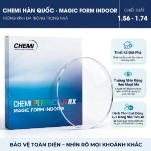 Tròng kính đa tròng Chemi Magic Form Indoor Thiết Kế Đặc Biệt Dành Cho Các Hoạt Động Trong Nhà