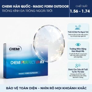 Tròng kính đa tròng Chemi Magic Form Outdoor Thiết Kế Đặc Biệt Dành Cho Các Hoạt Động Ngoài Trời