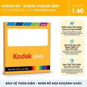 Tròng kính Kodak UVBlue Lens (Kiểm soát ánh sáng xanh)
