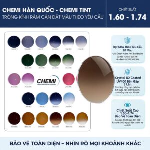 Tròng Kính Râm Cận Chemi Tint