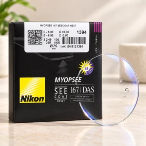 Tròng kính Nikon Myopsee – Thiết kế phi cầu kép kiểm soát ánh sáng xanh