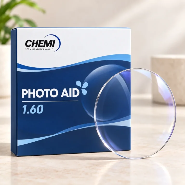 Tròng kính đổi màu kiểm soát ánh sáng xanh Chemi Photo Aid 1.60