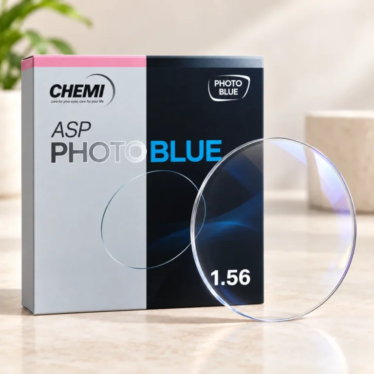 Tròng kính đổi màu kiểm soát ánh sáng xanh Chemi ASP PhotoBlue
