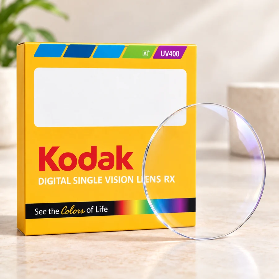 Tròng kính Kodak Digital Single Vision Lens RX (Đơn tròng đánh kỹ thuật số)