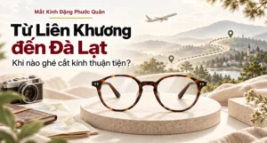 Minh họa hành trình trừu tượng từ sân bay về Đà Lạt cho chủ đề cắt kính