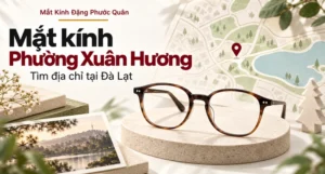 Minh họa bản đồ khu phố trừu tượng cho chủ đề mắt kính tại Phường Xuân Hương