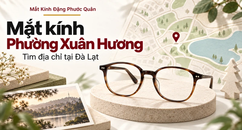 Minh họa bản đồ khu phố trừu tượng cho chủ đề mắt kính tại Phường Xuân Hương
