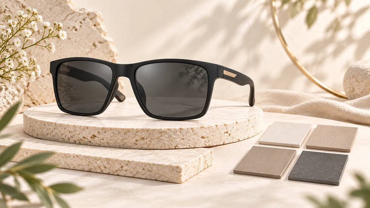 Minh họa gọng kính mát dáng vuông trong nội dung về Oakley Frogskins OO9245
