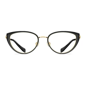 Gọng kính Molsion MA6029 B12 Gold / Black nhìn chính diện