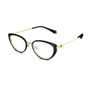 Gọng kính Molsion MA6029 B12 Gold / Black ở góc ba phần tư