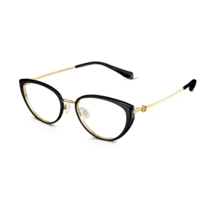 Gọng kính Molsion MA6029 B12 Gold / Black ở góc ba phần tư