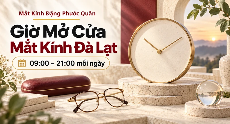 Ảnh bìa giờ mở cửa Mắt Kính Đặng Phước Quân tại Đà Lạt
