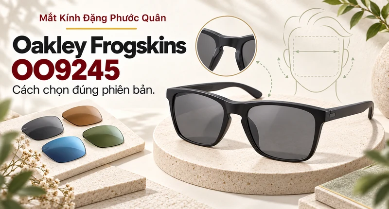 Minh họa editorial cho bài chọn Oakley Frogskins OO9245