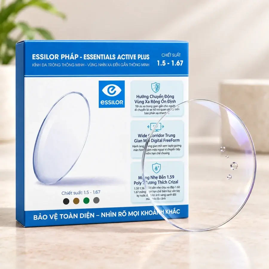 Kính đa tròng Essilor Essentials Active Plus
