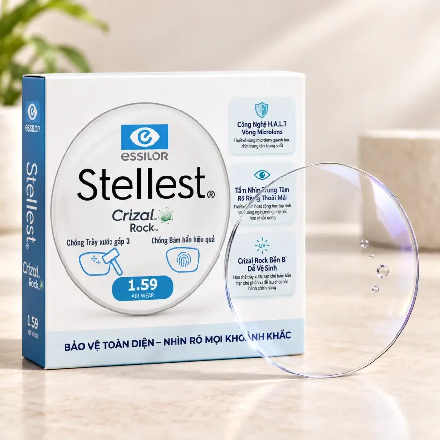 Tròng kính kiểm soát cận thị Essilor Stellest