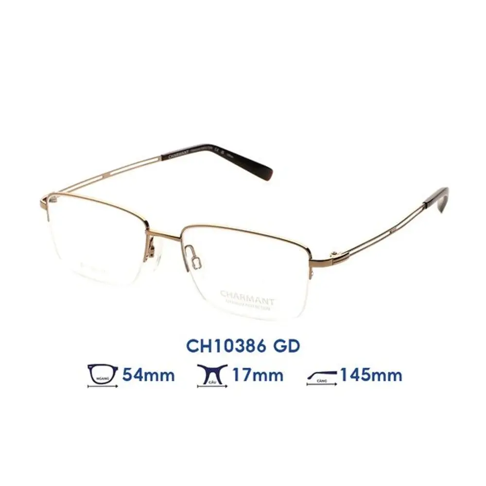 Gọng kính Charmant CH10386 – Vàng gold · Mã GD – ảnh 5