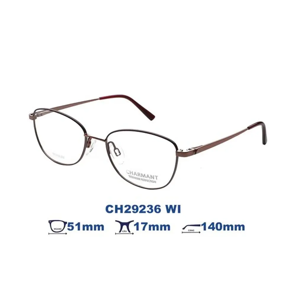 Gọng kính Charmant CH29236 – Đỏ · Mã WI – ảnh 4