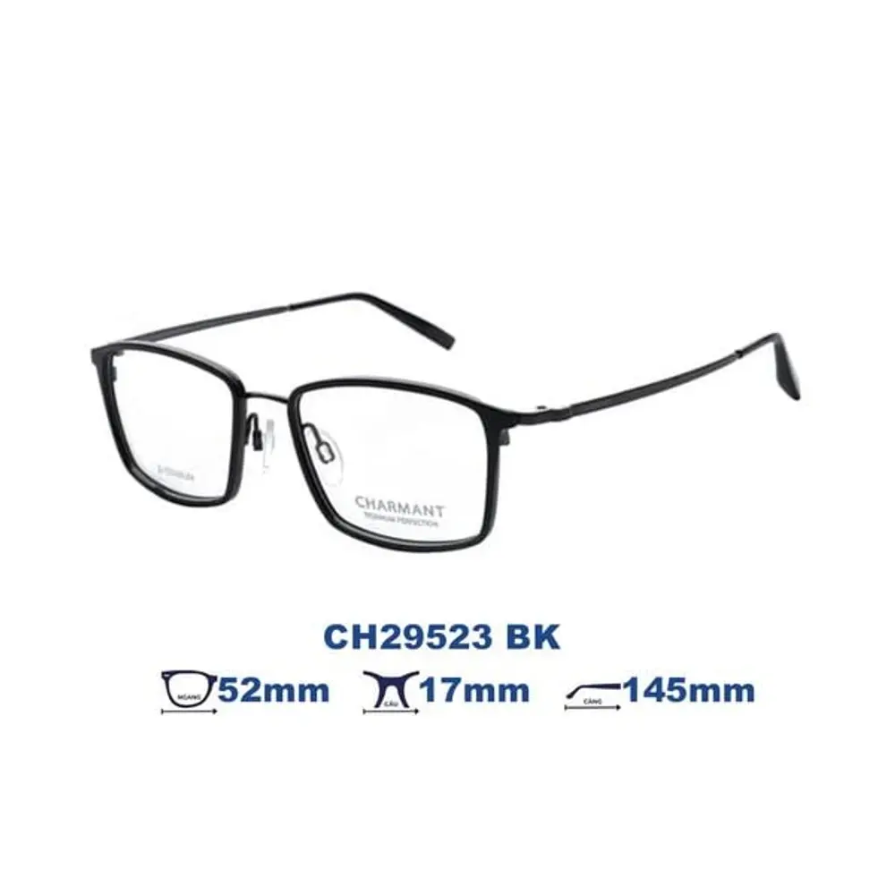 Gọng kính Charmant CH29523 – Đen · Mã BK – ảnh 5