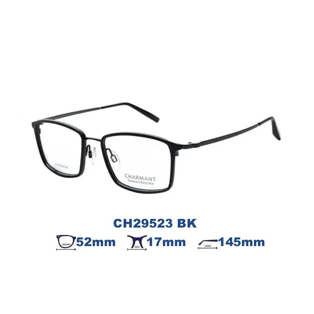 Gọng kính Charmant CH29523 – Đen · Mã BK – ảnh 6