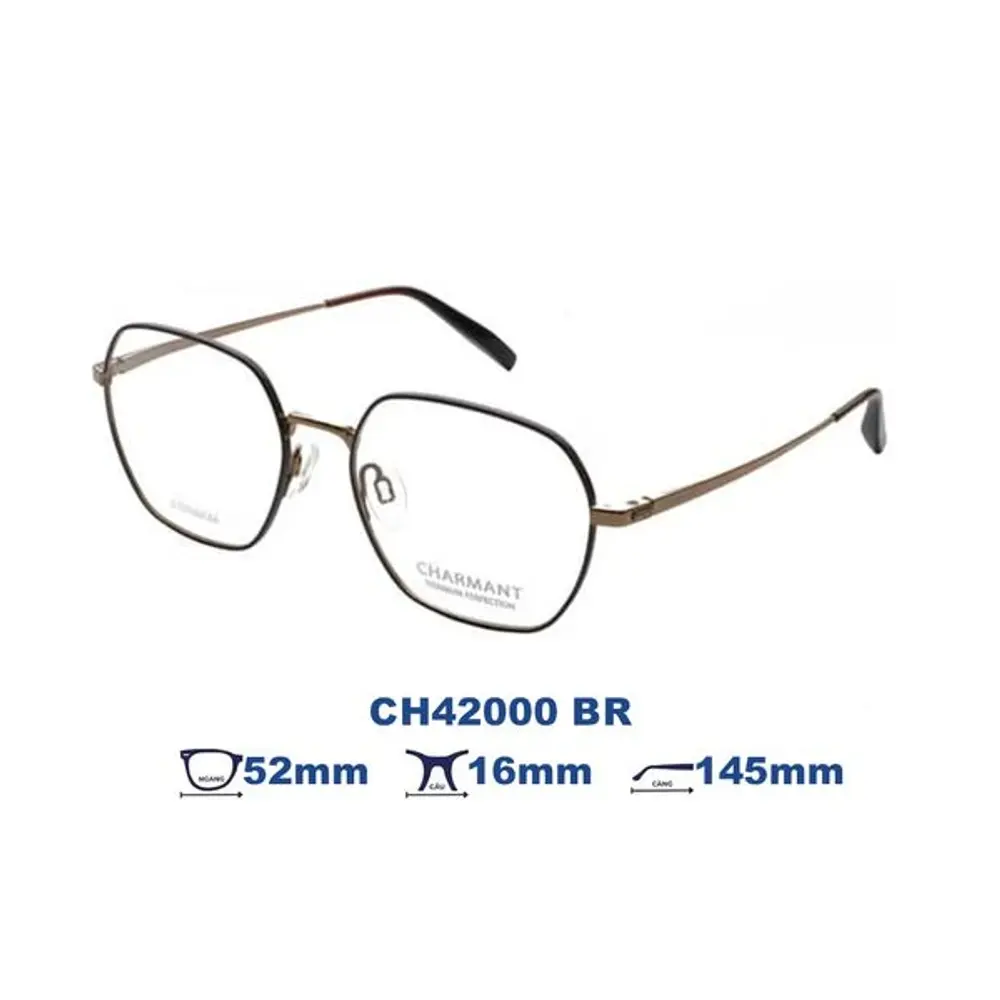 Gọng kính Charmant CH42000 – Nâu · Mã BR – ảnh 4
