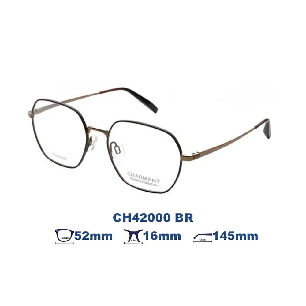 Gọng kính Charmant CH42000 – Nâu · Mã BR – ảnh 6