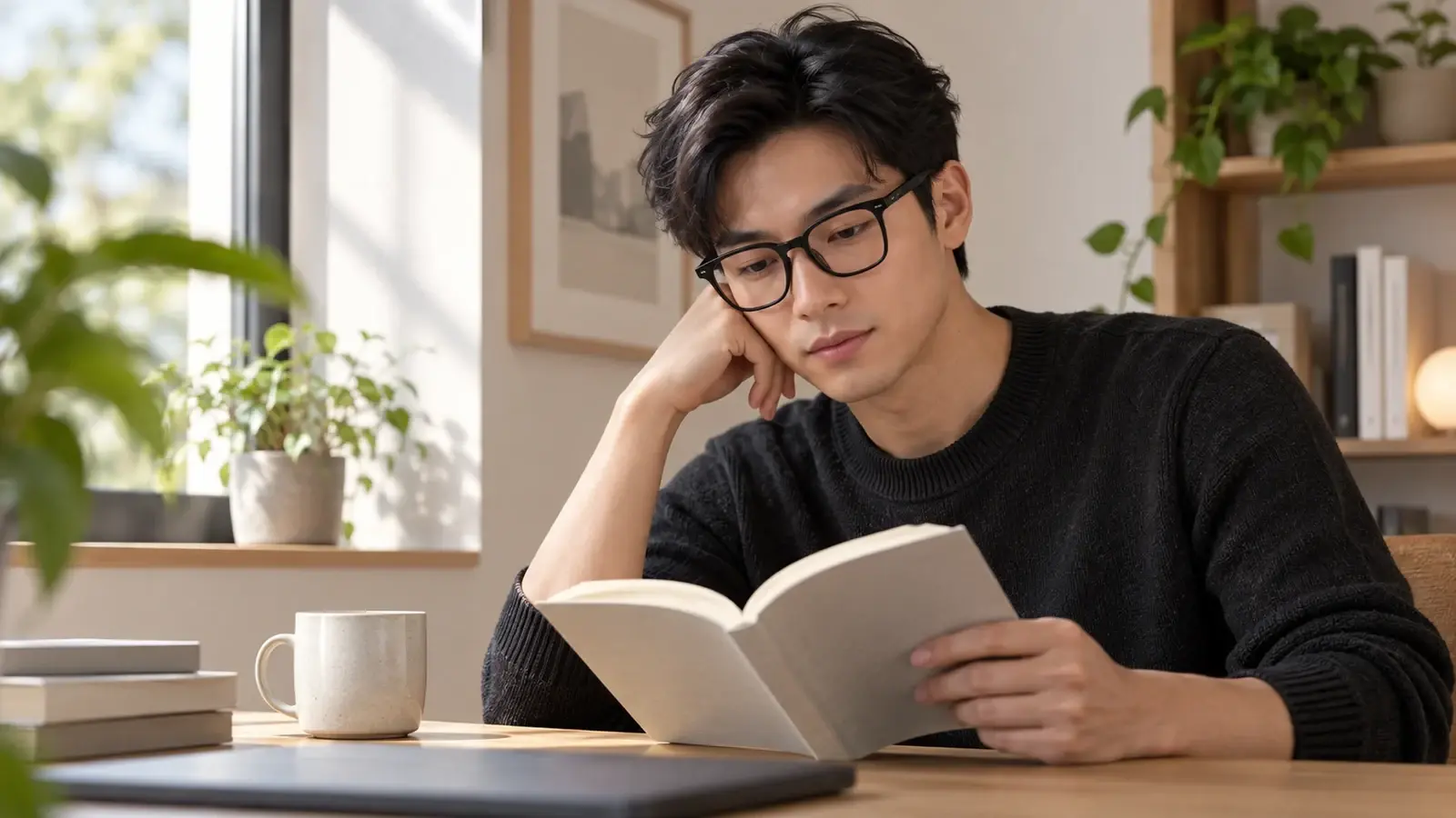 Ảnh lifestyle minh họa phong cách sử dụng gọng kính Charmant CH42003
