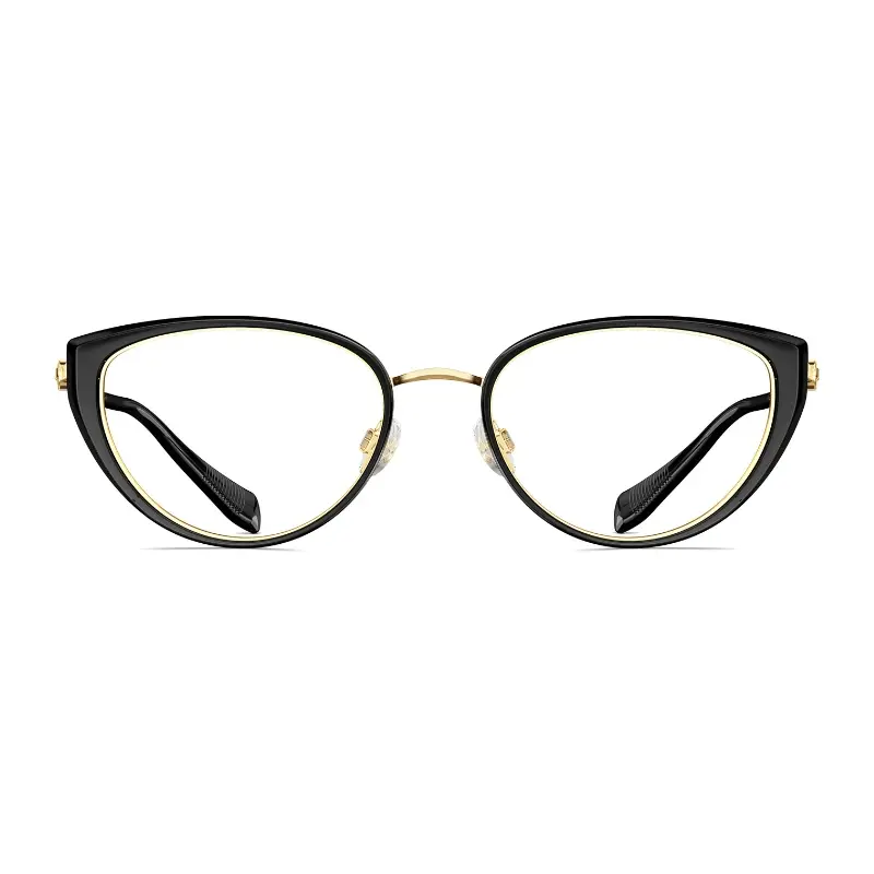 Ảnh chính diện gọng kính Molsion MA6029 B12 màu Gold / Black