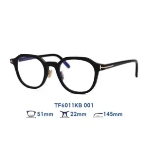 Gọng kính Tom Ford TF6011KB – Đen · Mã 001 – ảnh 6