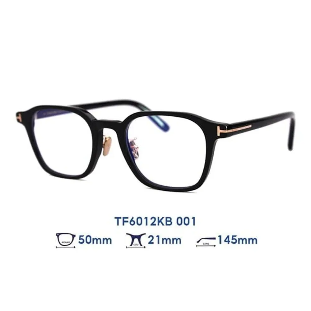 Gọng kính Tom Ford TF6012KB – Đen · Mã 001 – ảnh 5