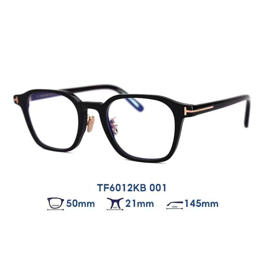 Gọng kính Tom Ford TF6012KB – Đen · Mã 001 – ảnh 1