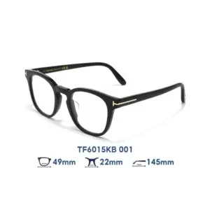 Gọng kính Tom Ford TF6015KB – Đen · Mã 001 – ảnh 5